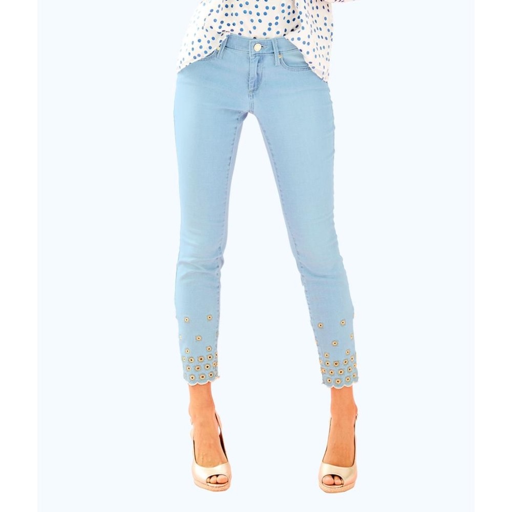 Lily Pulitzer Embroidered Sunburst Jeans